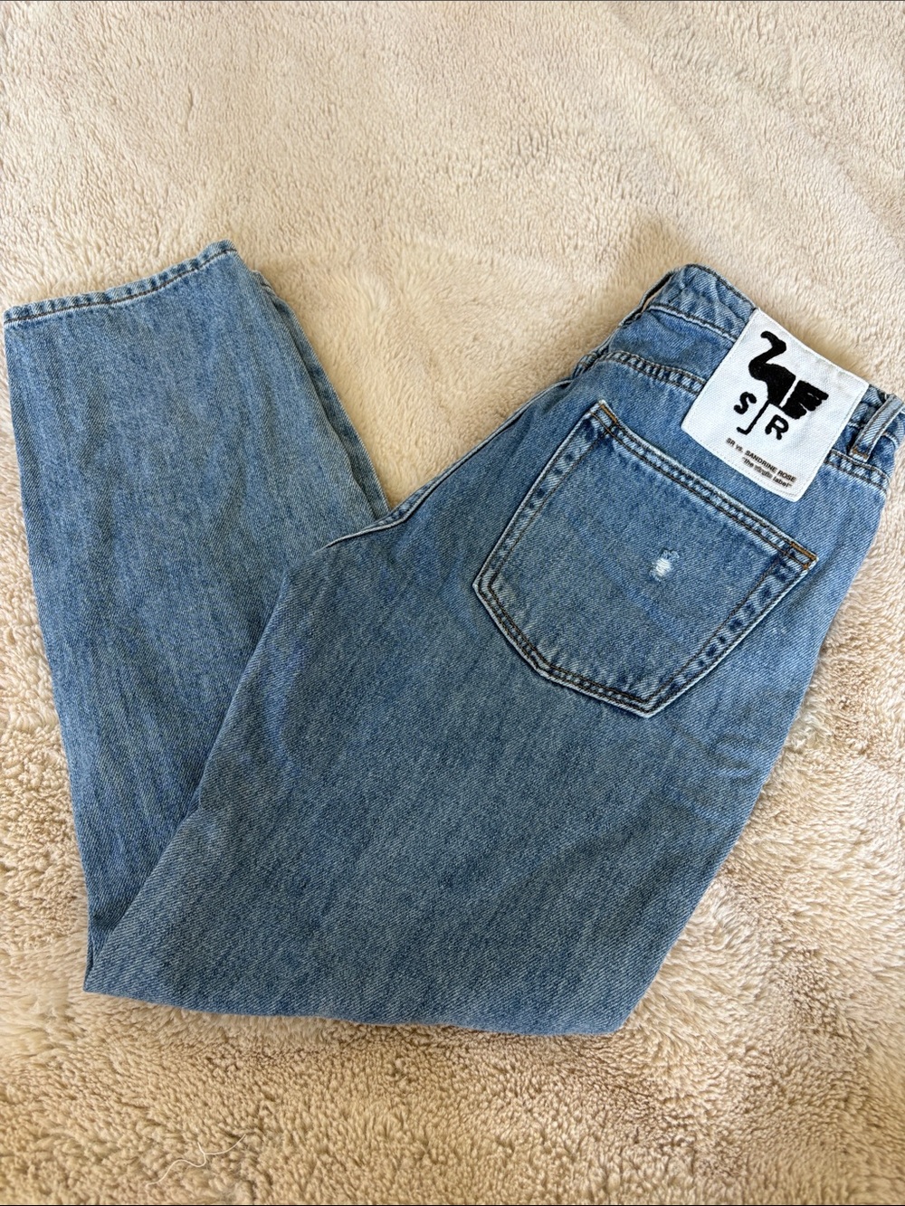 Sandrine Rose, the Virgin label Jeans in Light Blue